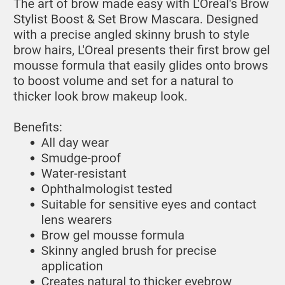 L'Oreal Brow Stylist Boost & Set - Picture 4 of 4